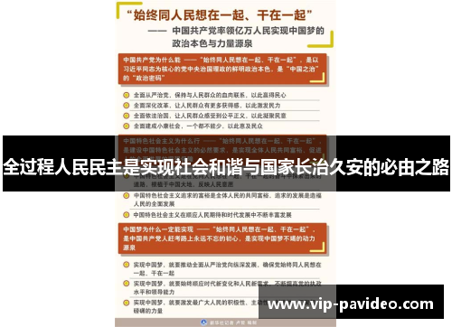 全过程人民民主是实现社会和谐与国家长治久安的必由之路